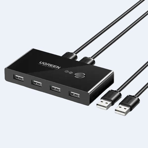 UGREEN 2‑In 4‑Out USB 2.0 KVM Switch – Fast, Reliable Device Sharing - Gomix Brands Outlet
